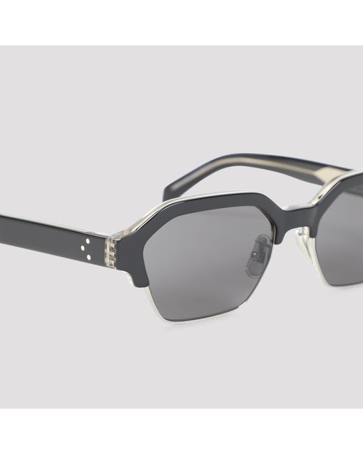 Céline White Frame 63 Sunglasses for men