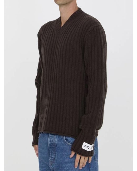 Dolce & Gabbana Black Dolce&Gabbana Wool Sweater for men