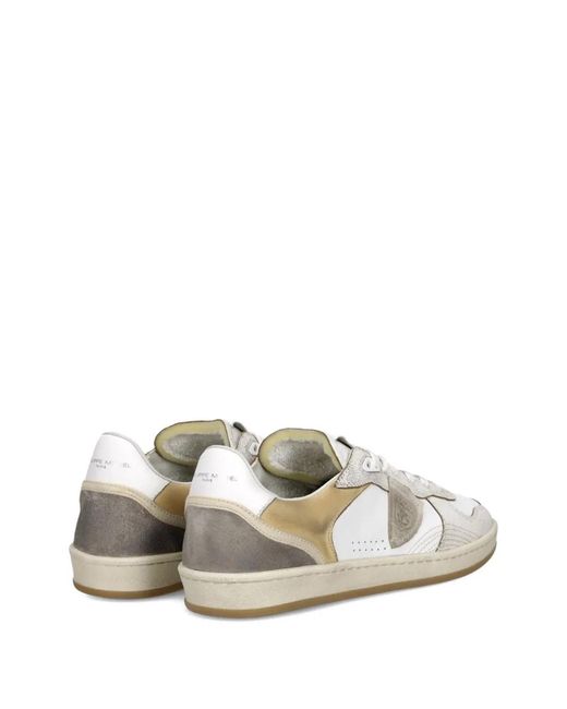 Philippe Model White Leather Sneakers for men