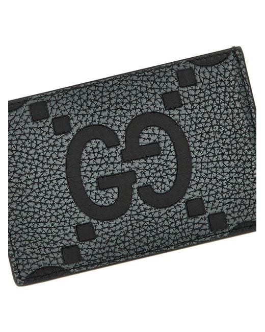 Gucci Gray Maxi Cardholder Gg for men