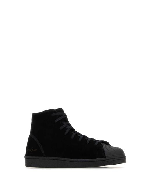 Y-3 Black Suede Kuro Pro Model Sneakers for men