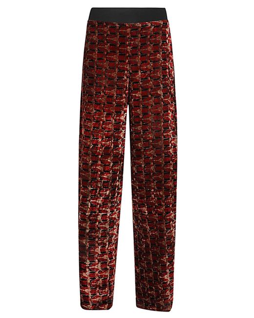 OBIDI Red Velvet Trousers