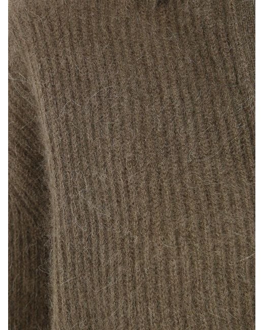 Uma Wang Brown "Polo" Polo Shirt