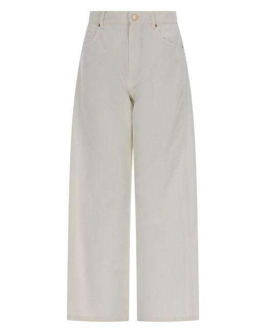 Max Mara White S Max Mara Pantalone Cinque Tasche