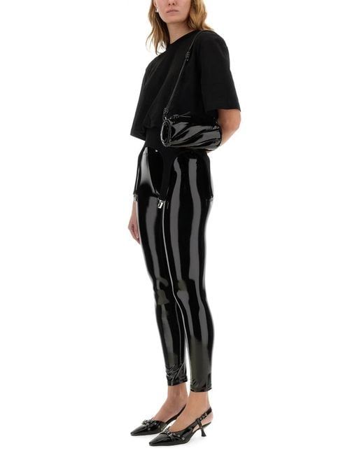 Fiorucci Black T-Shirt With Suspenders