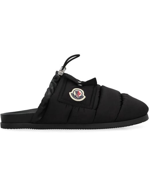 Moncler Black Mon Pocket Mules