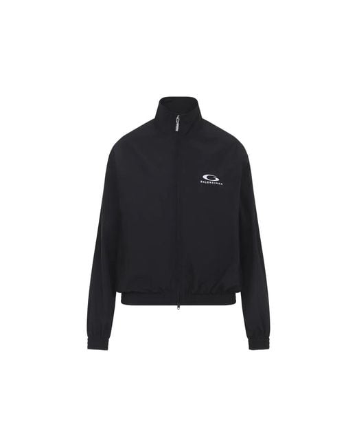 Balenciaga Black Cotton Jackets Tracksuit