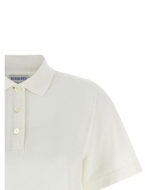Burberry White 'Priscilla' Polo Shirt