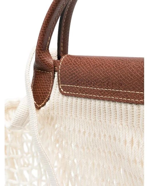 Longchamp Natural Ecru La Pliage Filet Small