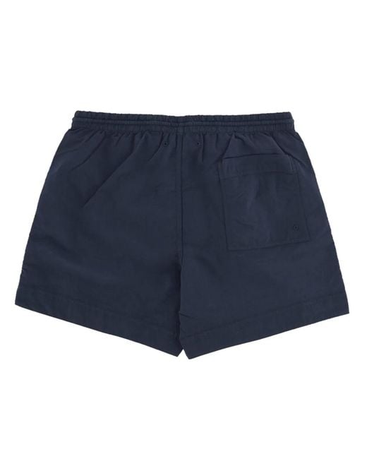 Woolrich Blue Costume Da Bagno Con Logo for men