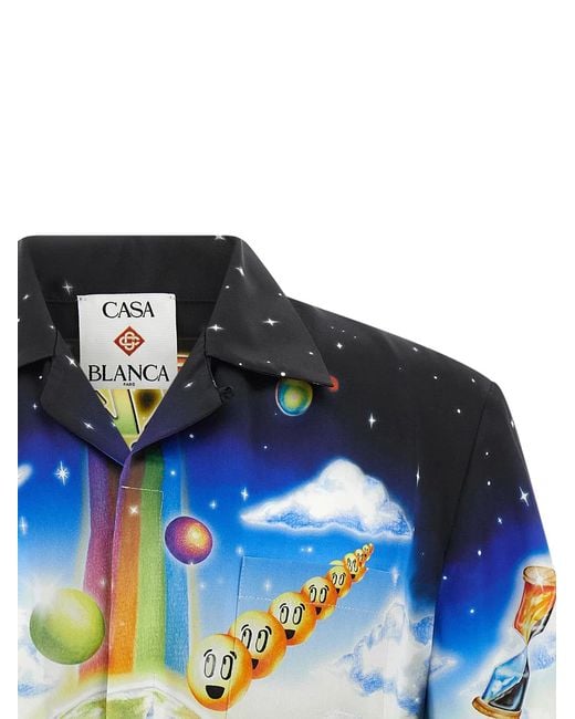 Casablanca Blue 'The Essential Experience' Shirt for men