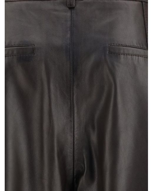 P.A.R.O.S.H. Multicolor Lamb Leather Trousers