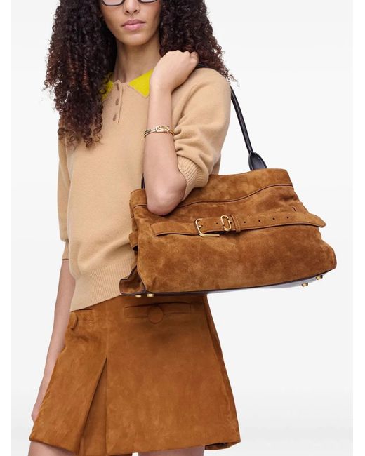 Marc Jacobs Brown Suede Leather Bag