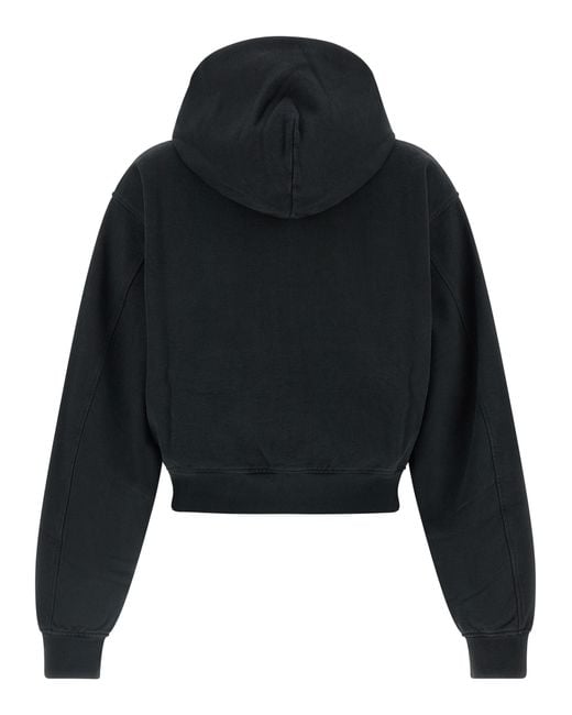 Alexander Wang Black 'Zip-Up Hoodie' Sweatshirt