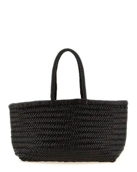 Dragon Diffusion Black 'Bamboo Triple Jump' Large Shoulder Bag