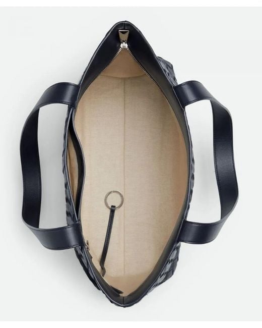 Bottega Veneta Blue Intrecciato Leather Tote for men