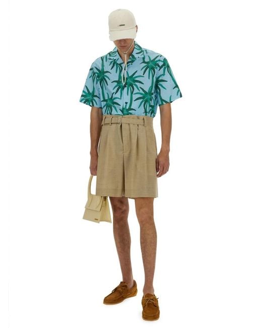 Jacquemus Blue Shirt "Jean" for men