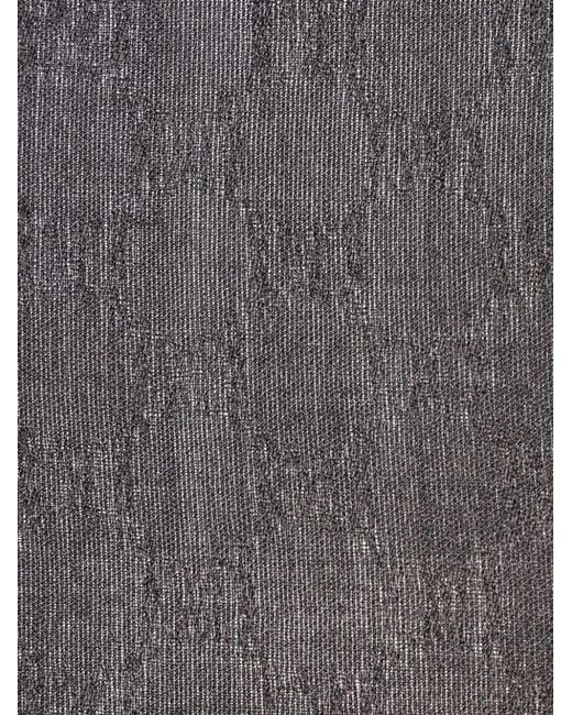 Gucci Black Cotton-Silk Blend Scarf for men