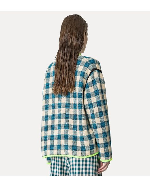 Forte_forte Green Jacquard Gingham Jacket