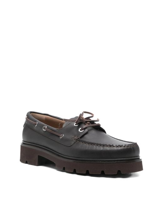 Gianvito Rossi Gray Calf Leather Shoes for men