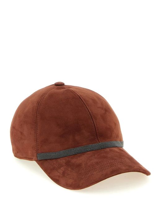 Brunello Cucinelli Brown 'Baseball' Cap