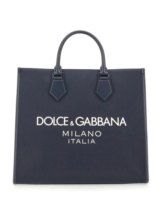 Dolce & Gabbana Blue Dolce & Gabbana Large Shopping Bag for men