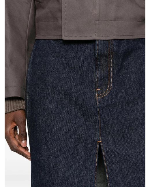 Khaite Blue Anden Skirt