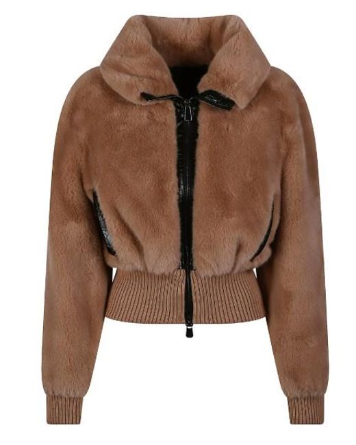 Pinko Brown Polyester Jacket