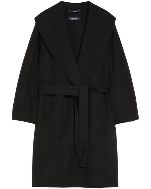 Max Mara Black Max Mara S Wool Messi Coat
