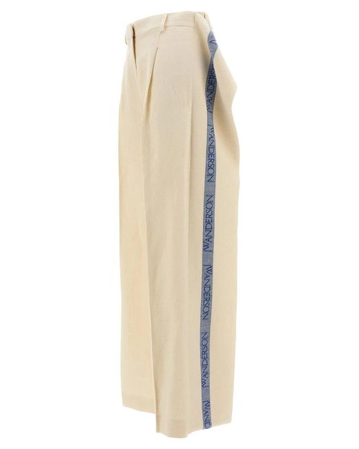 J.W. Anderson Natural J.W.Anderson Logo Band Panel Pants