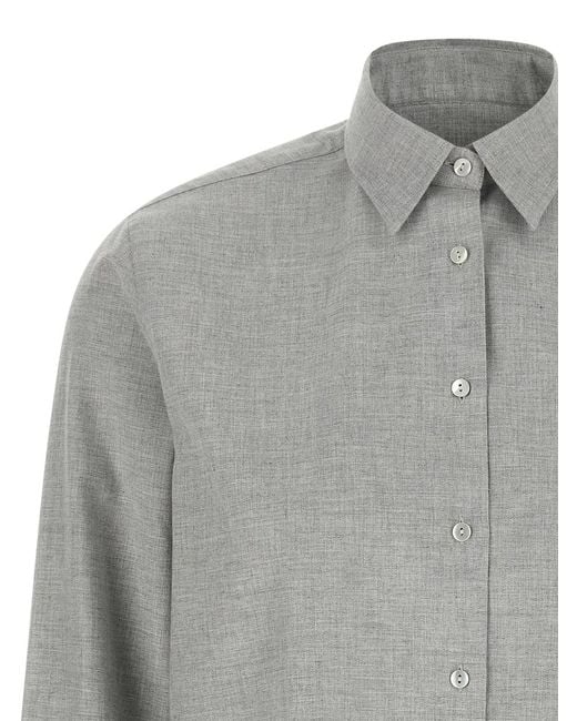 Xacus Gray 'Marta' Flannel Shirt