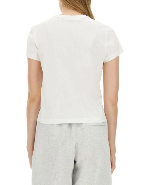 T By Alexander Wang White Alexanderwang.T "Essential Shrunk" T-Shirt