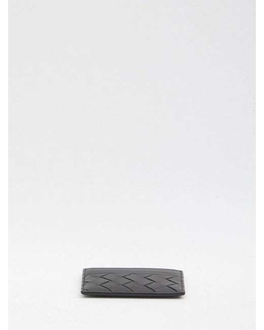 Bottega Veneta Black Intrecciato Cardholder for men