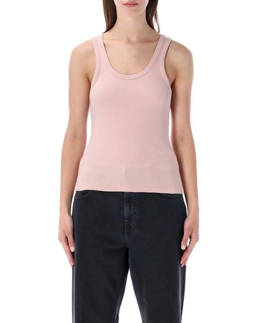 COLORFUL STANDARD Red Organic Rib Tank Top