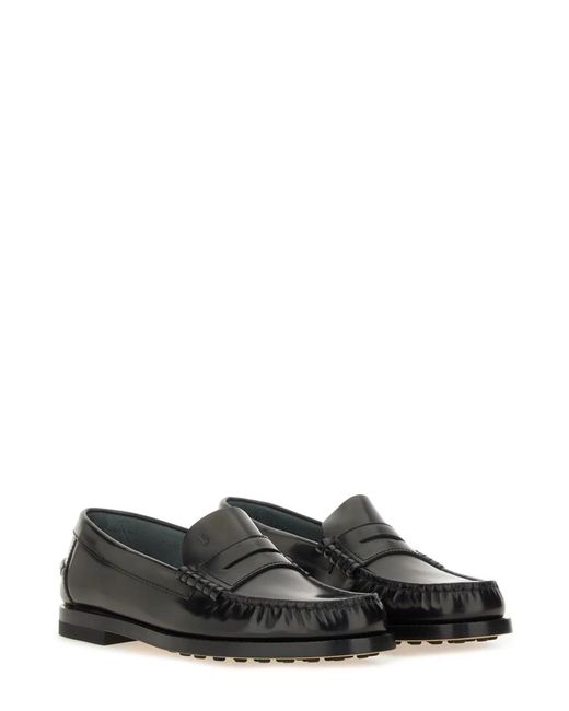 Tod's White Leather Loafer
