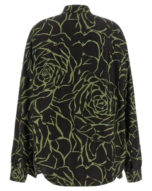 Dries Van Noten Green Viscose Blouse
