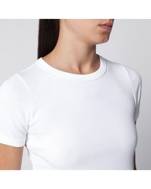 Flore Flore White Car Tee Organic Cotton Tshirt