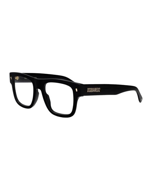 DSquared² Black Acetate Glasses for men