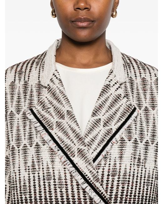 Forte_forte White Borotalco Jacquard Libelle Overjacket