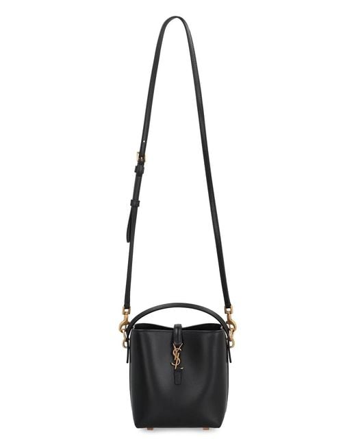 Saint Laurent Black Le 37 Mini Bucket Bag