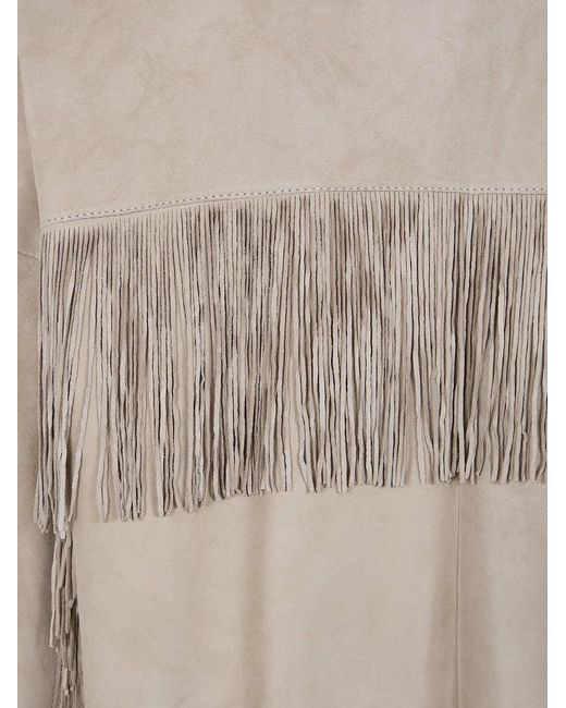 Salvatore Santoro Gray Fringes Shirt