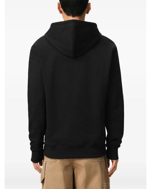 AMI Black Ami De Coeur Cotton Hoodie for men