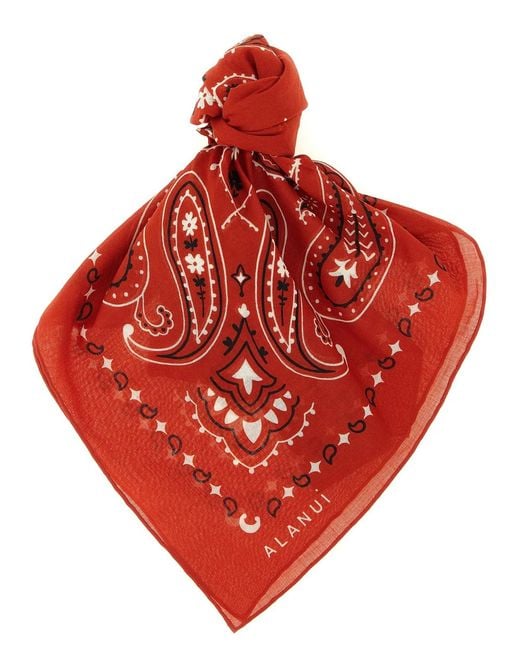Alanui Red Bandana Paisley