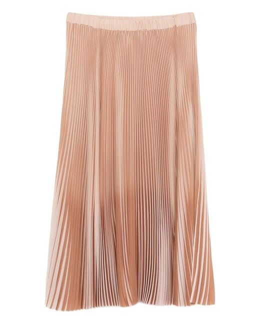 Fabiana Filippi Pink Pleated Long Skirt