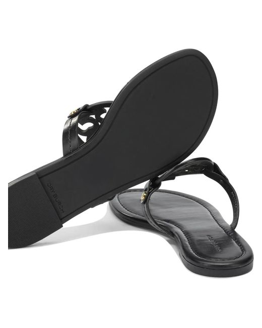 Tory Burch Black Leather Sandals