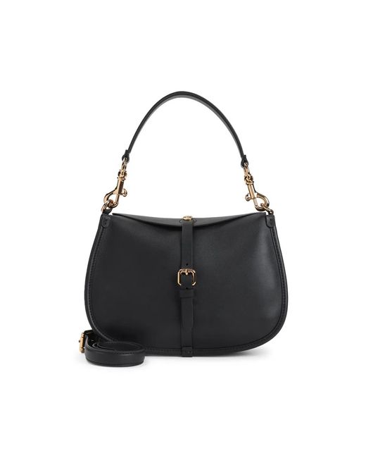 Etro Black Leather Crossbody Bags