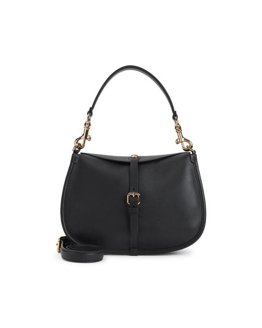 Etro Black Medium Pony Shoulder Bag