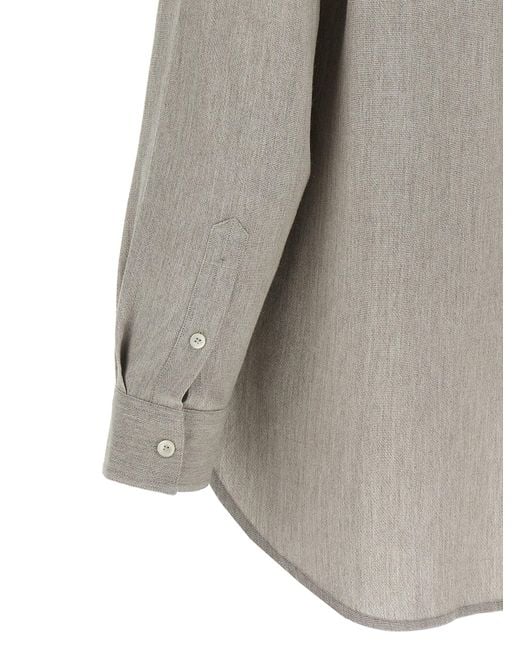 Totême Gray Wool Shirt