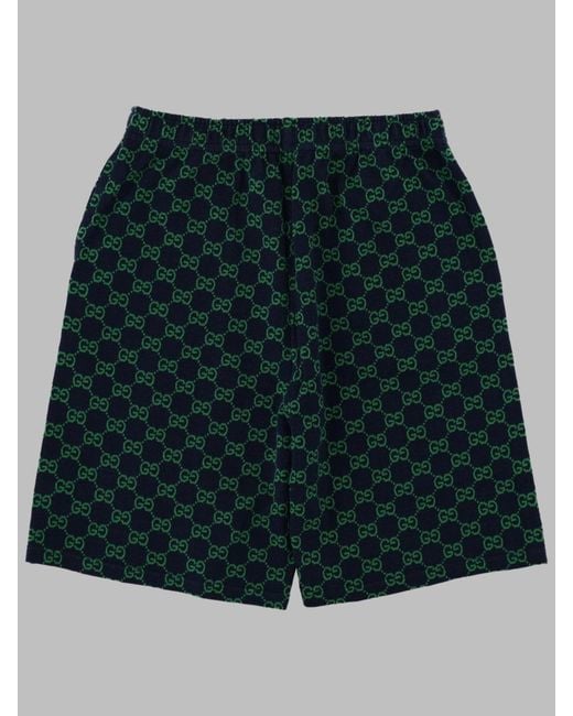 Gucci Green Bermuda Logati