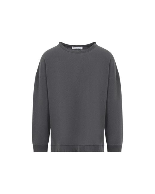 Our Legacy Gray Washed Slack Sweatshirt for men